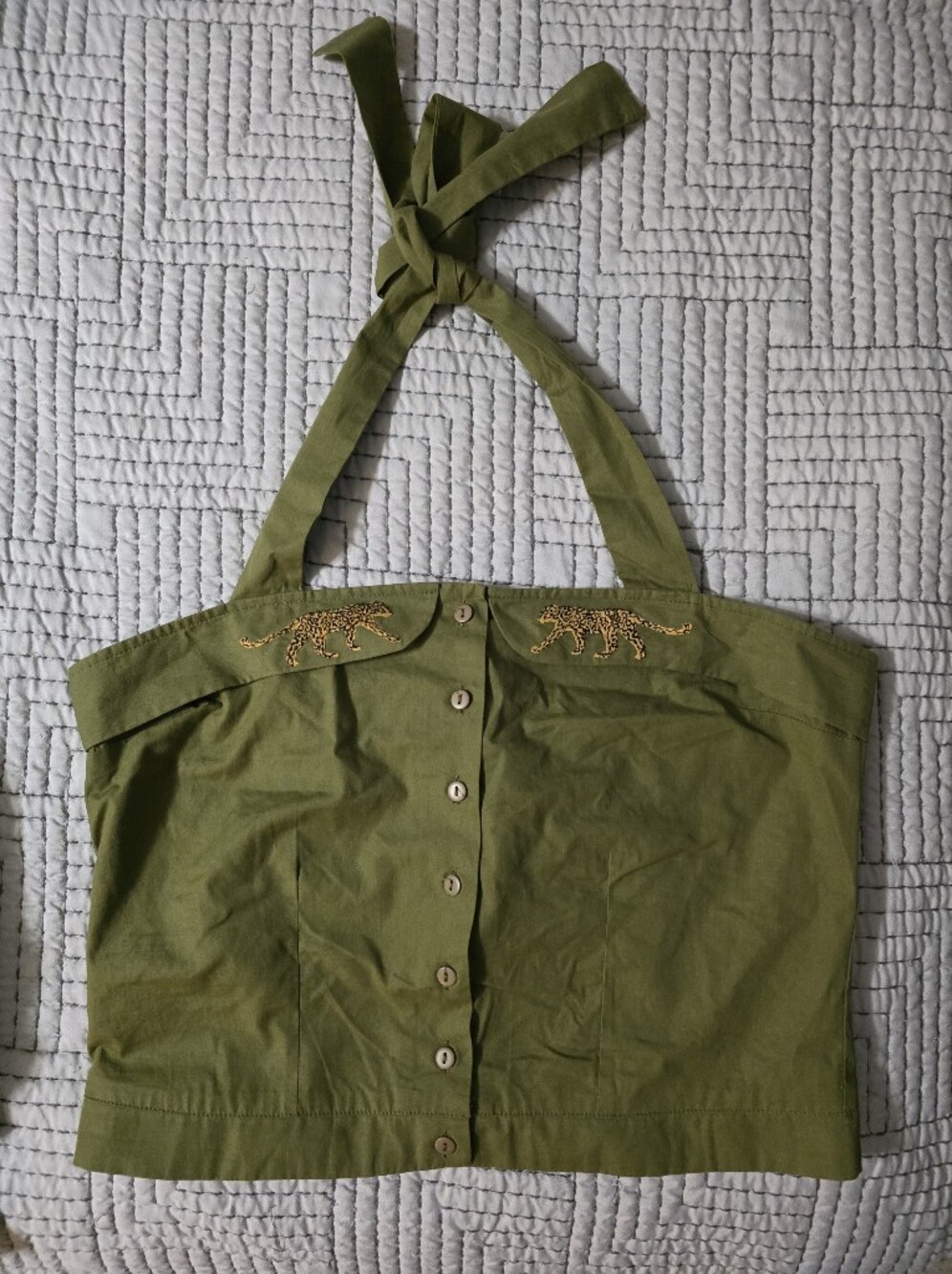 Revival Olive Green Halter 14